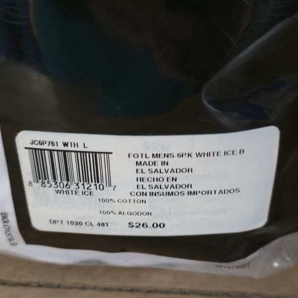 2014 Fruit of The Loom Men's Premium Briefs Size Large 6-pack White Cotton - Picture 5 of 6